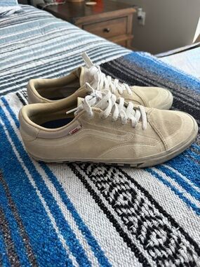 Vans Men's Low-Top Suede Sneakers in Beige